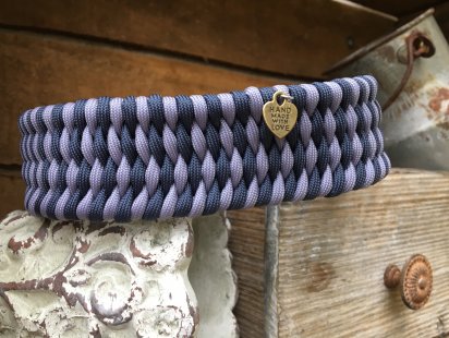 Halsband Webmuster blau